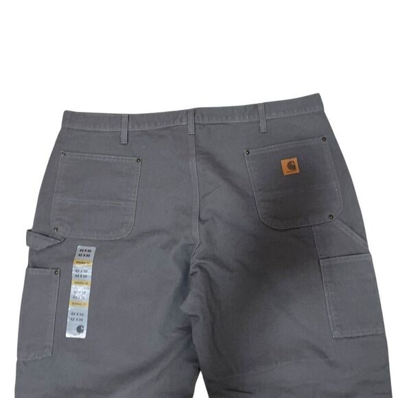 NEW Carhartt B136-GVL ORIGINAL DUNGAREE FIT Double Knee WORKWEAR CARPENTER 42x30 - Picture 5 of 6